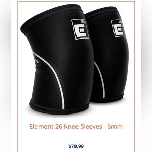 New Black Element 26 size Small 6mm Knee Sleeves